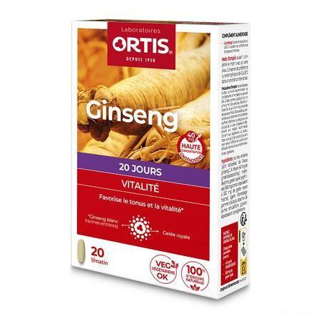 Ortis Vitalite Ginseng 20 Comp 20  -  Ortis