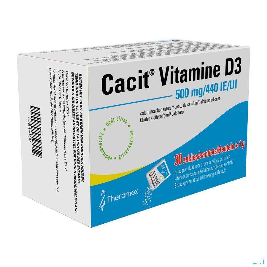 Cacit Vit. D3 500 mg/440iu Gran Efferv. Sachets 30 