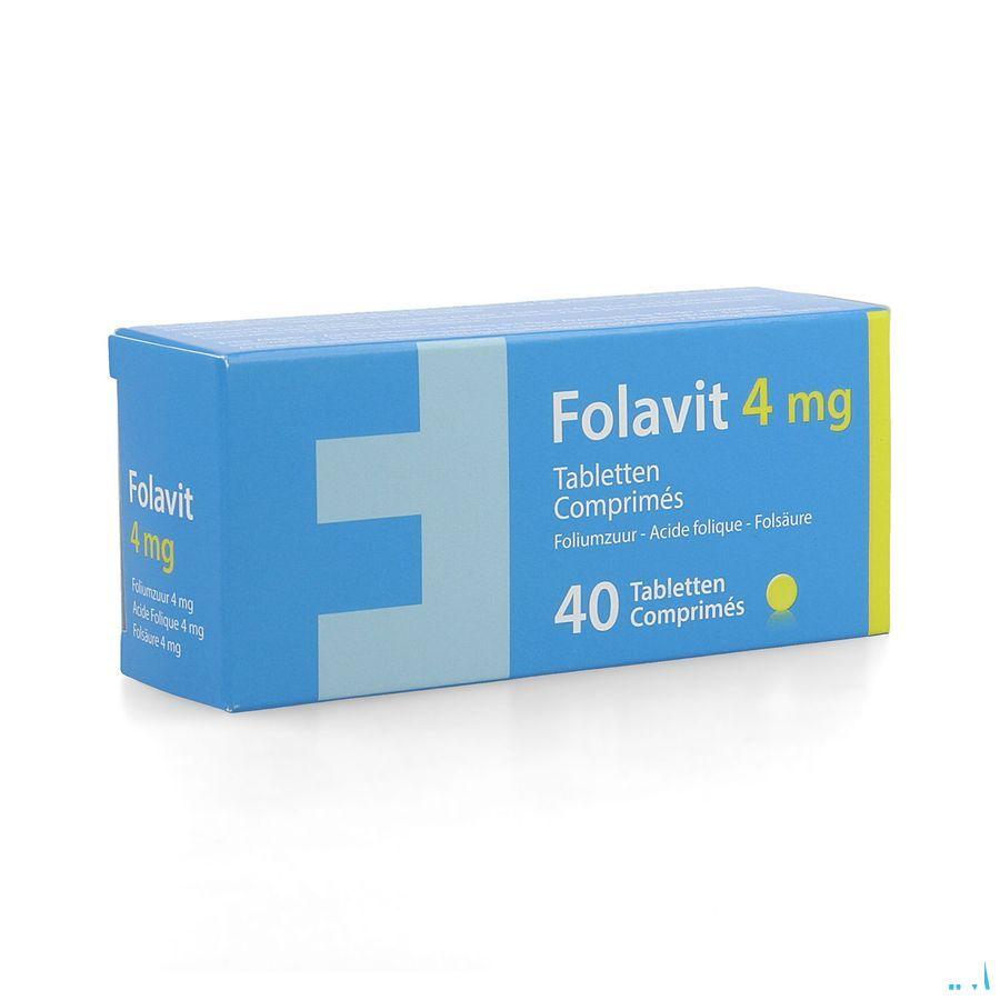 Folavit 4 mg Comp 40 X 4 mg Nf Verv.1351394  -  Kela Pharma