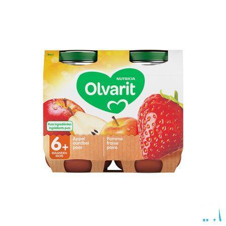 Olvarit Fruit Appel Aardbei 2x200 gr 6m61  -  Nutricia
