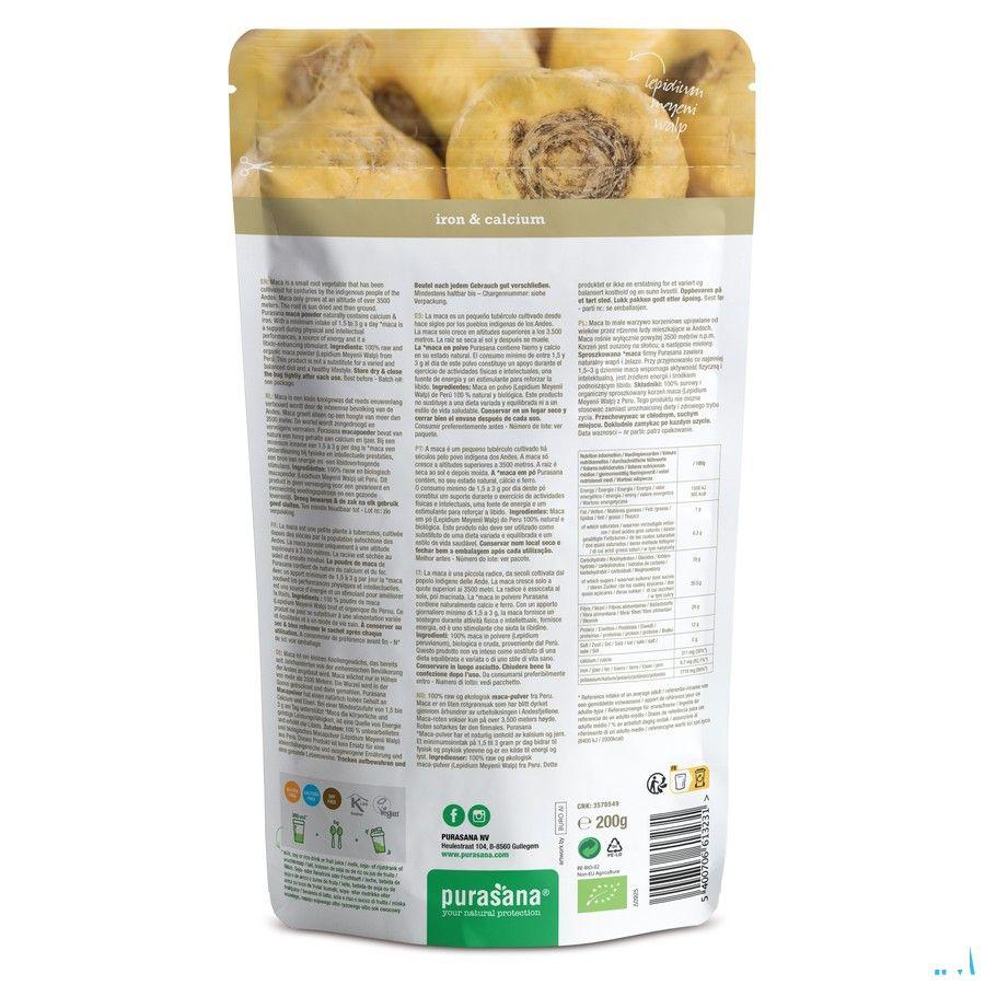 Purasana Macapoeder 200 gr Be-bio-02 Peru