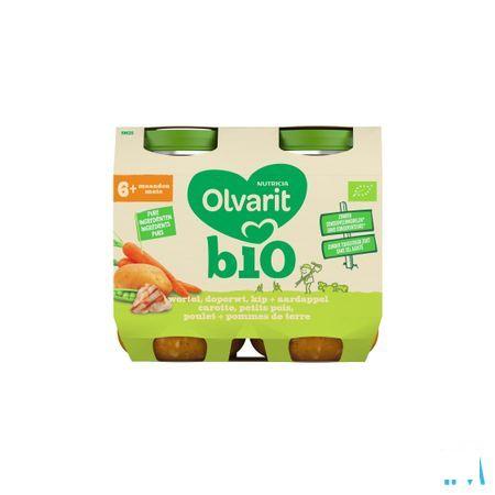 Olvarit Bio Car Petits Pois Poulet Pdt 6M 2X200G  -  Nutricia
