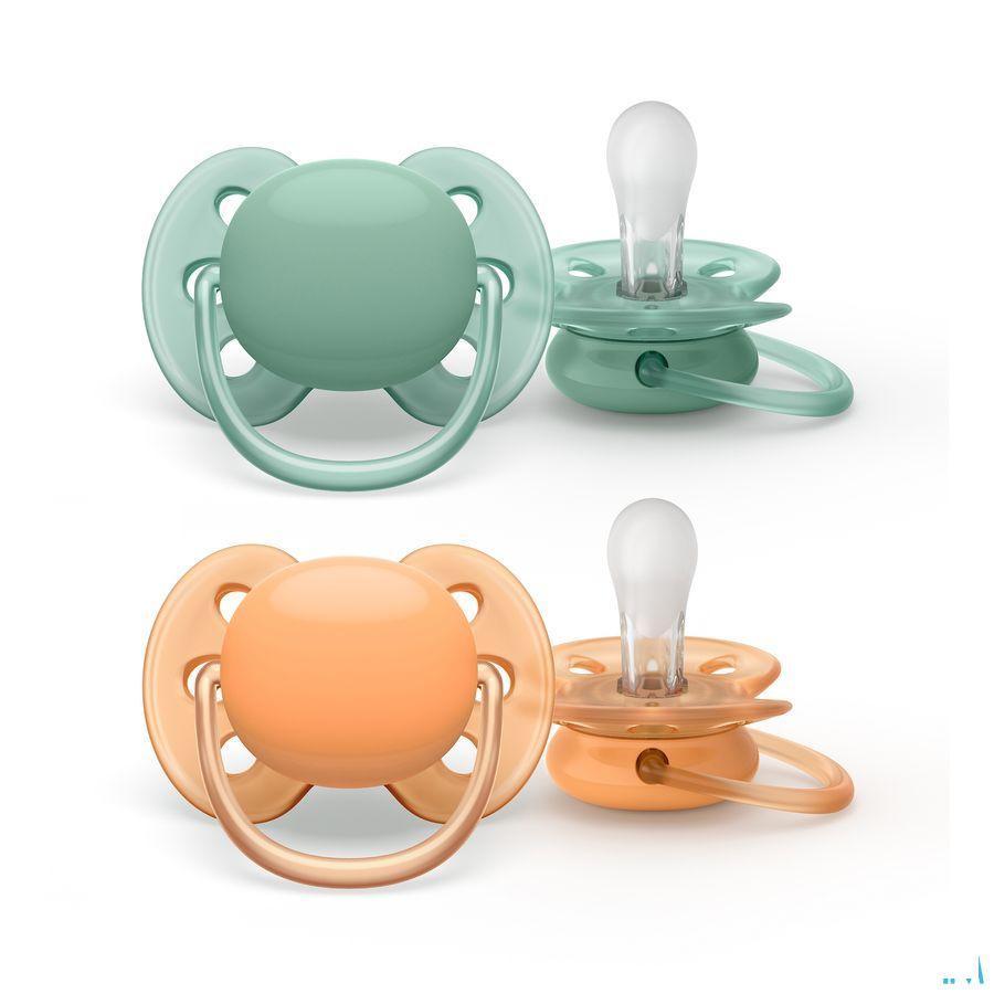 Philips Avent Fopspeen Soft Cognac Green +0M
