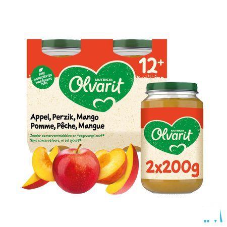 Olvarit Appel Perzik Mango 2x200 gr 12m56  -  Nutricia