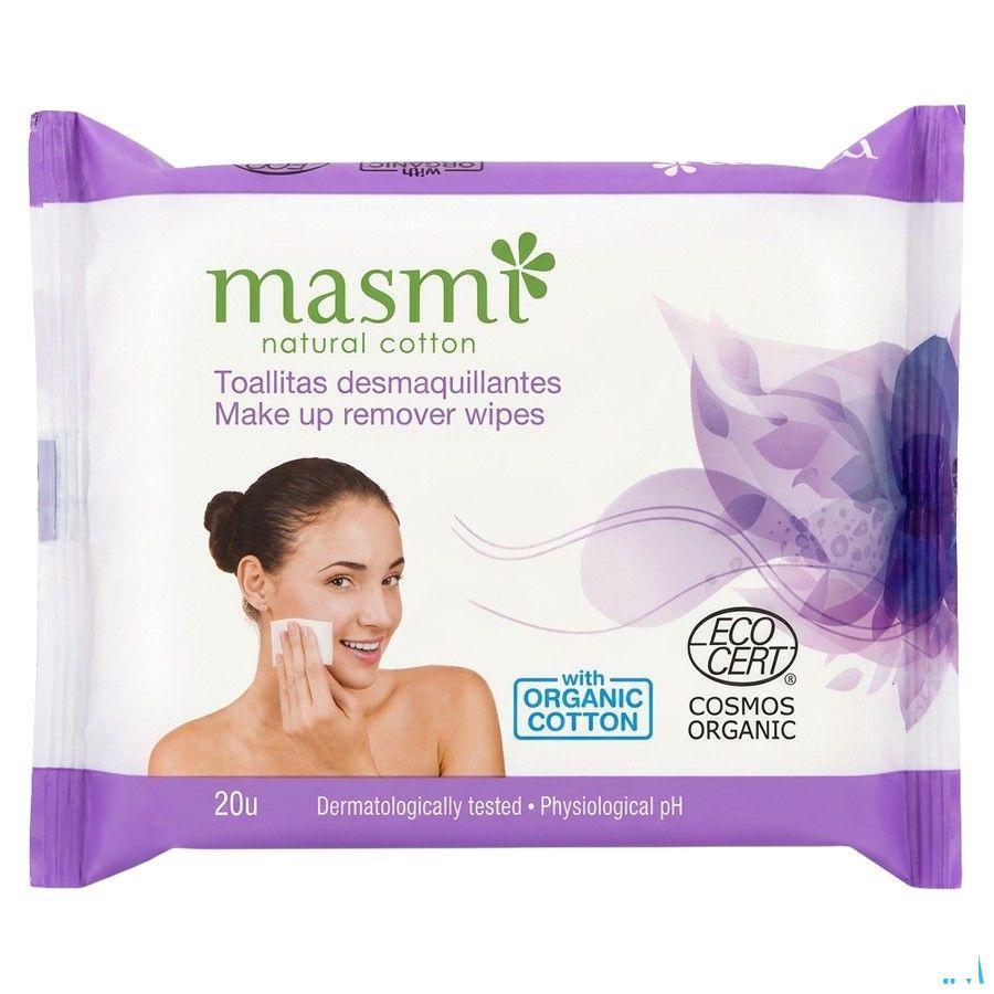 Masmi Lingettes Maquillantes Coton Bio 20  -  Natur'Inov