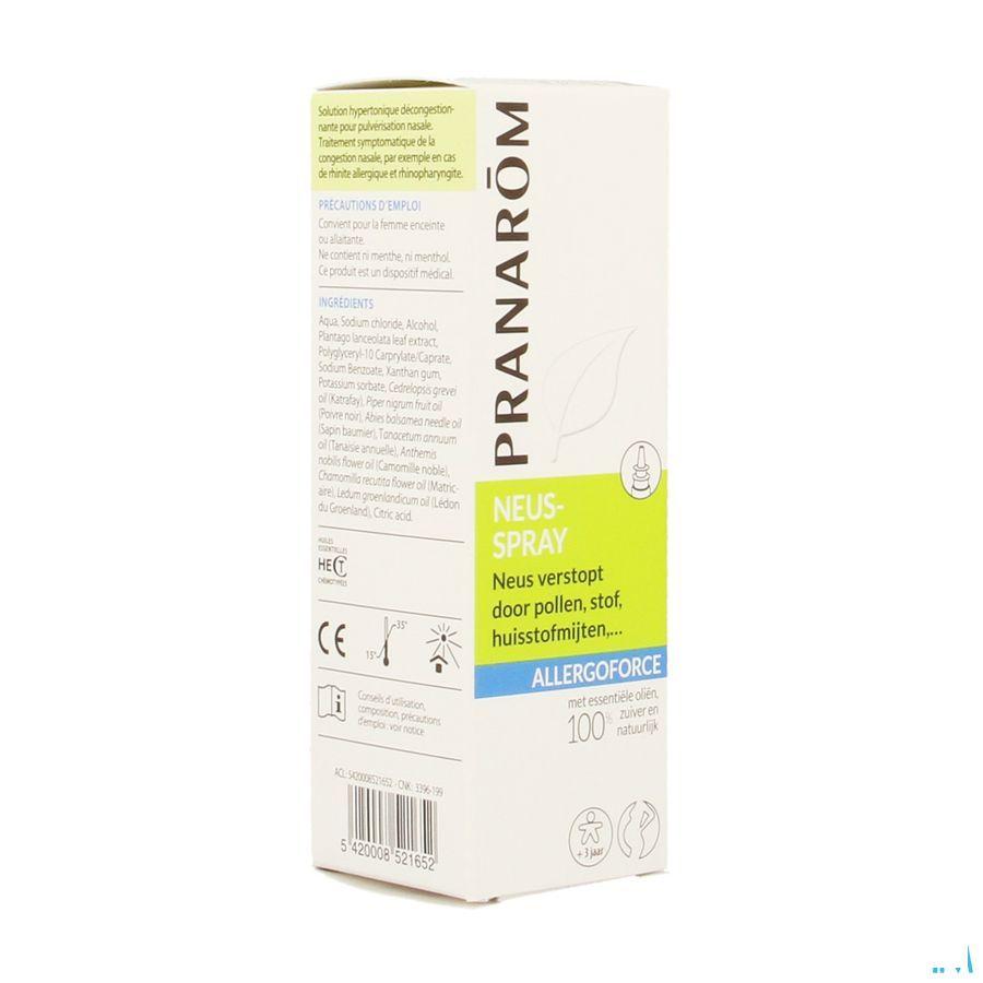 Allergoforce Spray Nasal Huile Essentielle 15 ml  -  Pranarom