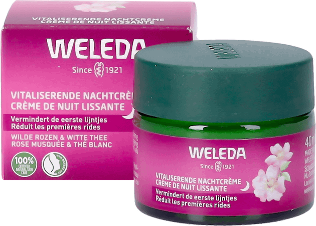 Weleda Creme Nuit Liss. Rose Musq.&The Blanc 40 ml  -  Weleda