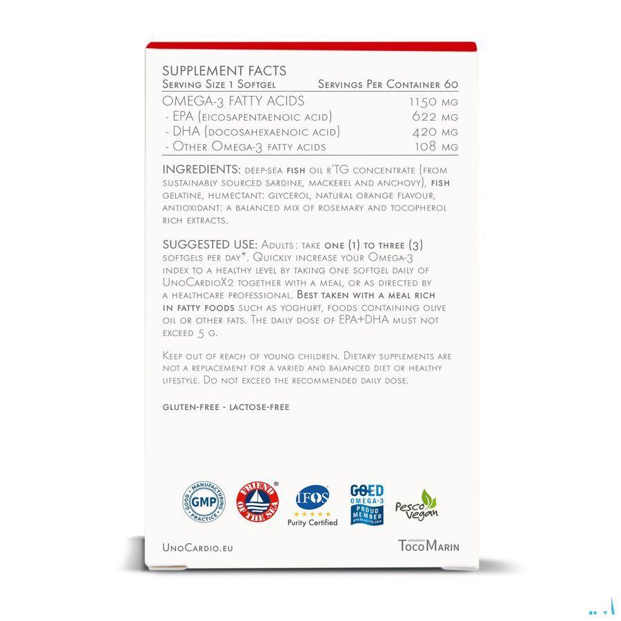Unocardio X2 Softgels 60