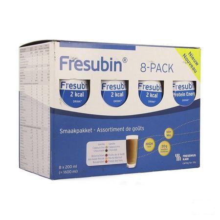 Fresubin 8-Pack Drink Assortiment Fl 8X200 ml