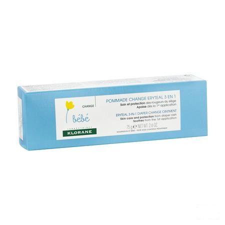 Klorane Baby Eryteal Creme Luierwissel 75 gr