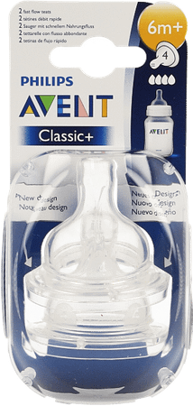 Philips Avent Zuigspeen Fast 4gaten 2 Scf634/27  -  Bomedys