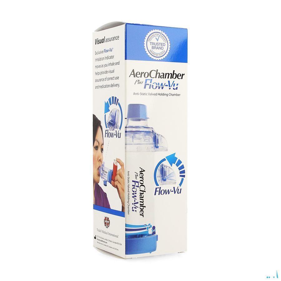 Aerochamber Plus Anti static + flow-vu-mouthpiece Adult  -  Hospithera