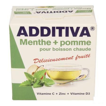 Additiva Warme Drank Munt Appel Zakje 10x12g  -  Bomedys