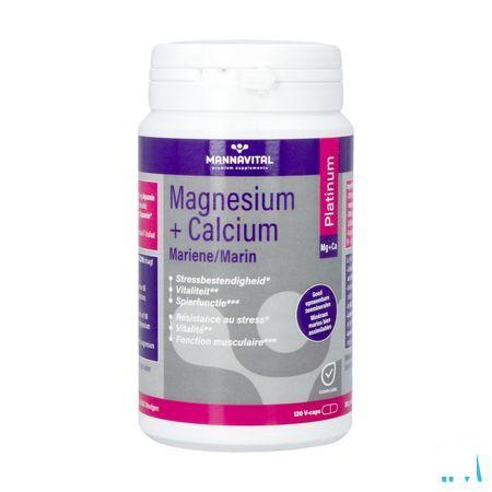 Mannavital Magnesium + Calcium Mariene V-Caps 120