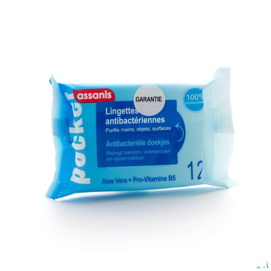 Assanis Pocket Reinigingsdoekjes Handen 12 