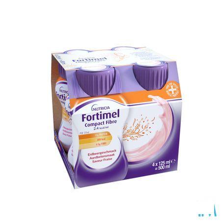 Fortimel Compact Fiber 2.4Kcal Fraise 4 x 125 ml