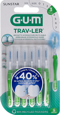 Gum Trav-ler Interdent.borsteltje 1,1mm 6 1414m6