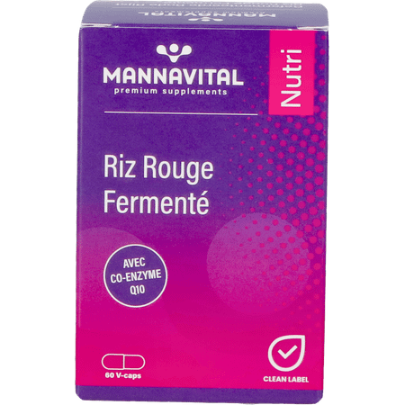 Mannavital Gefermenteerde Rode Rijst V-Caps 60