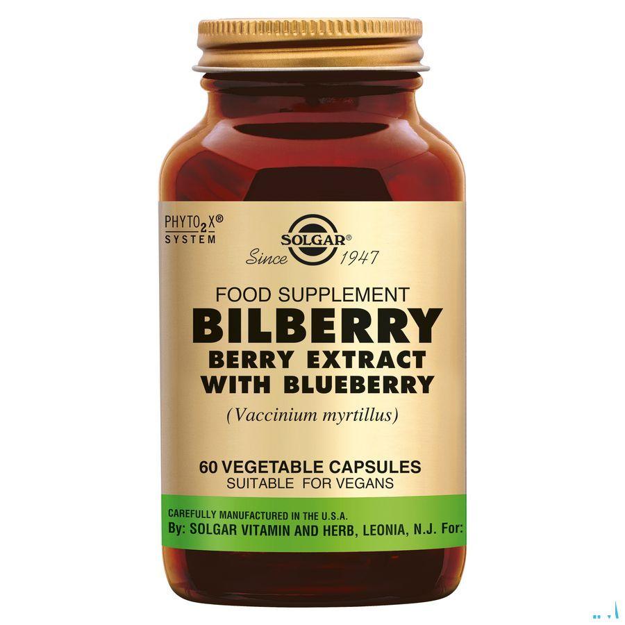 Solgar Bilberry Berry Extract (bosbes) V-Capsule 60  -  Solgar Vitamins