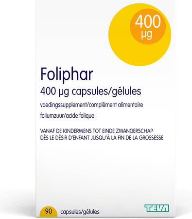 Foliphar 400Mcg Caps 90