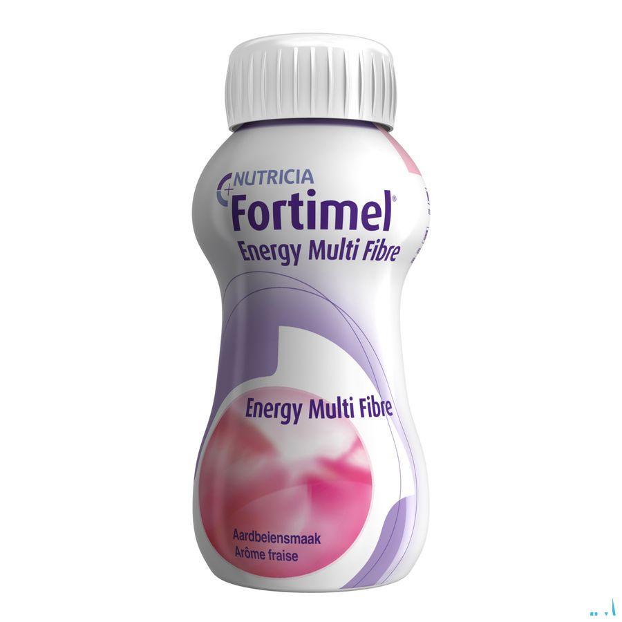 Fortimel Energy Multi Fibre Aardbei 4x200 ml  -  Nutricia
