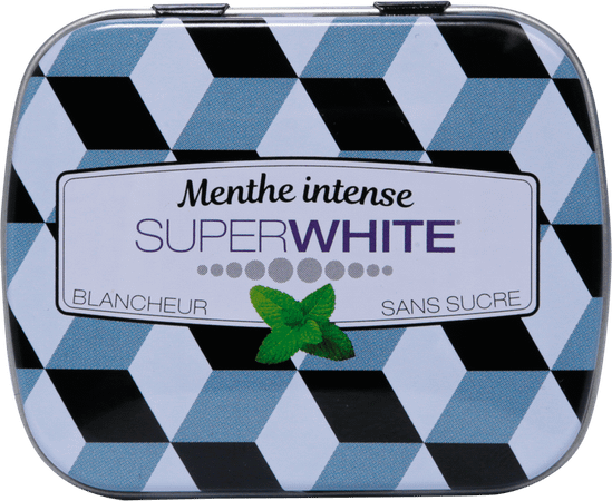 Superwhite Mini Mints Zwarte Editie Past 50