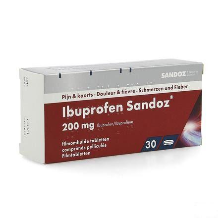 Ibuprofen Sandoz 200 mg Tabletten Pell 30x200 mg 