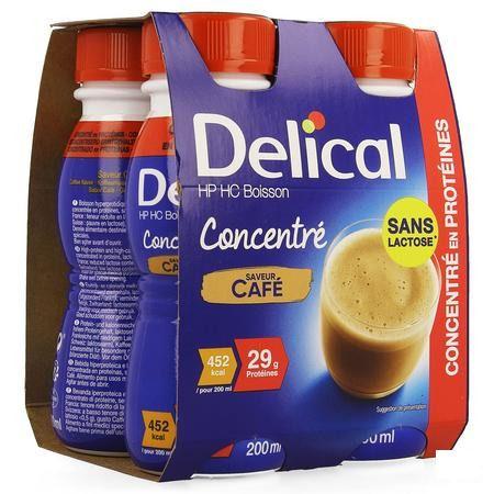 Delical Geconcentr. Koffie 4x200 ml  -  Bs Nutrition