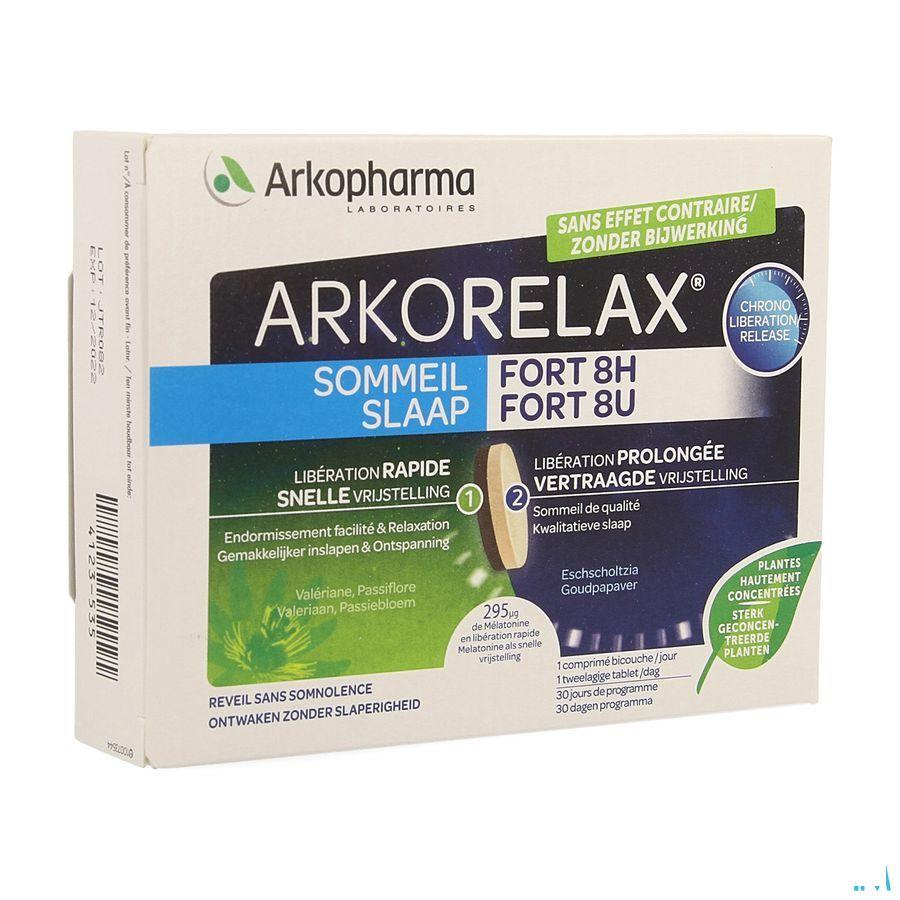 Arkorelax Sommeil Fort 8H Comprimes 30 (Programme 15J)  -  Arkopharma