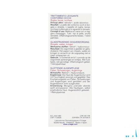 Uriage Age Soin Lissant Regard 15 ml