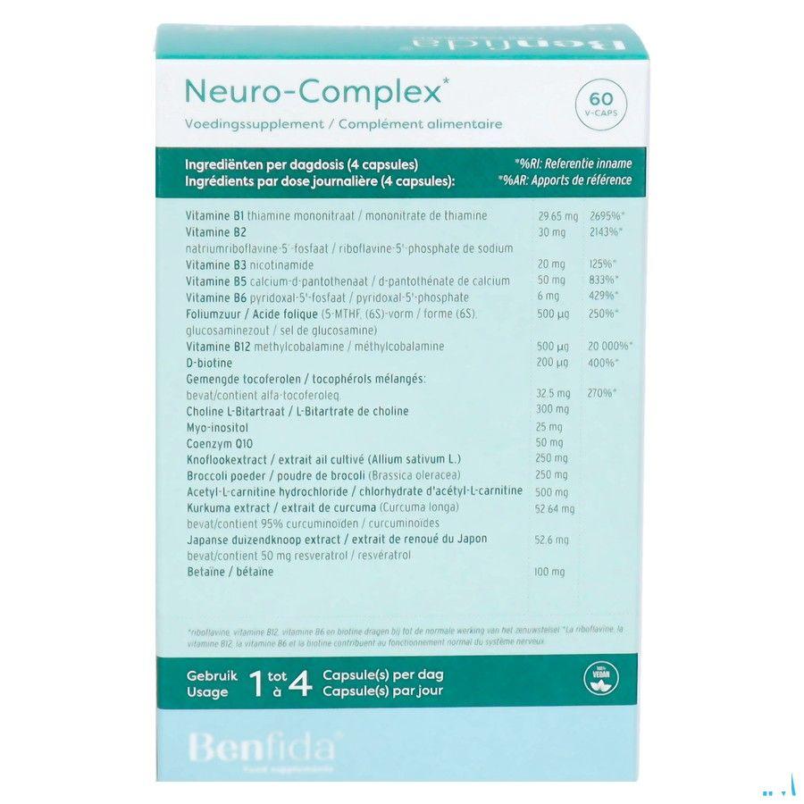 Benfida Neuro-Complex Caps 60 - Energie