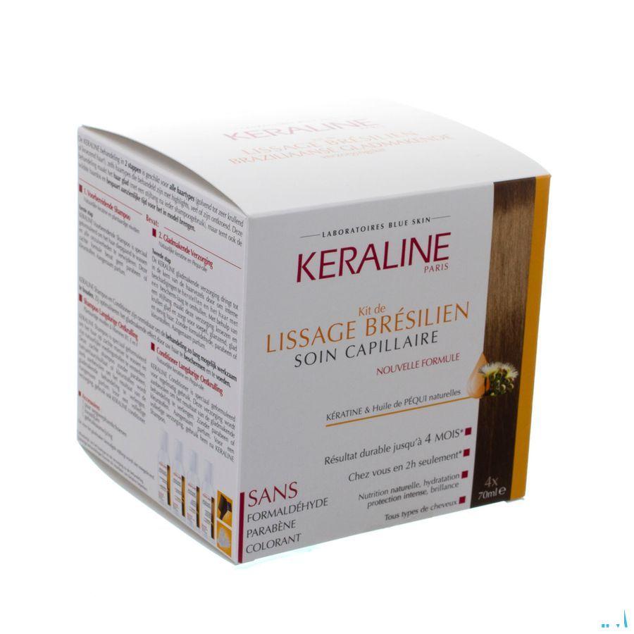 Keraline Kit De Lissage Bresilien 4x70 ml