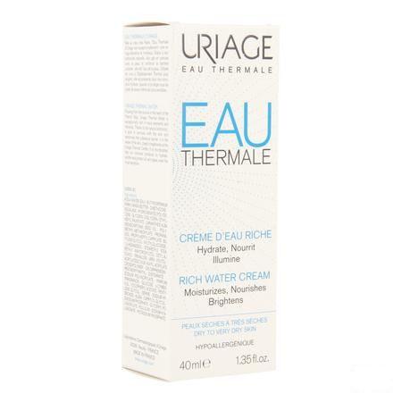 Uriage Thermaal Water Creme Rijk Water 40 ml