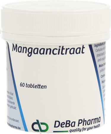 Mangaancitraat Tabletten 60  -  Deba Pharma