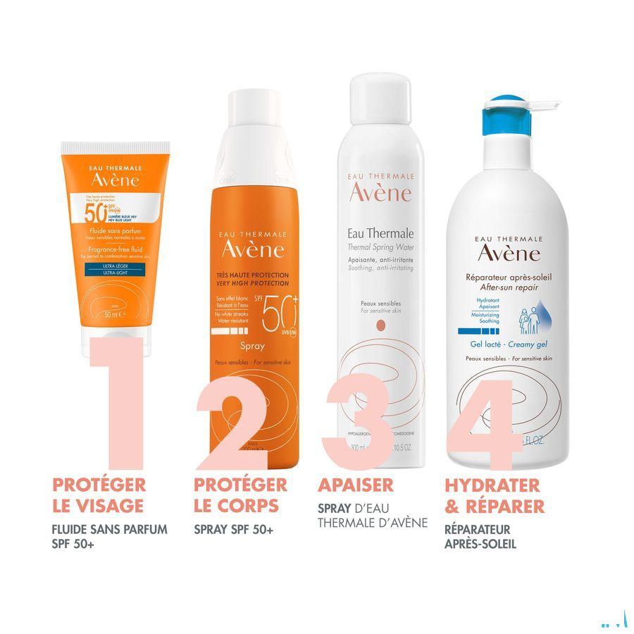 Avene Zon Ip50 + Fluide Zonder Parfum 50 ml  -  Avene