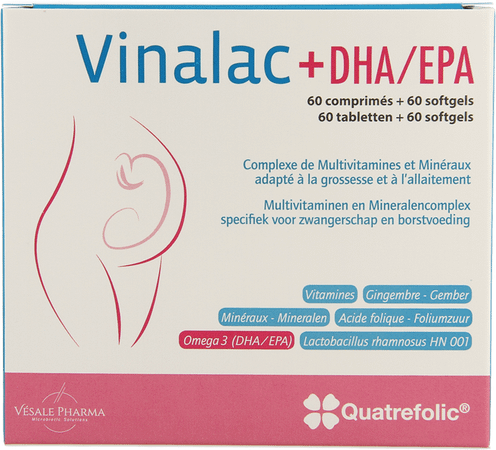 Vinalac DhA-epa Comprimes 60 + softgels 60 Vinalac DhA-epa Comprimes 60 + softgels 60