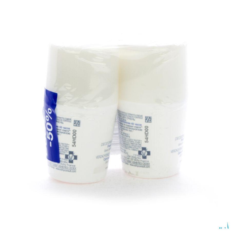 Vichy Deo Gev. H-Geepileerd Roller 48U Duo 2X50 ml  -  Vichy