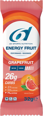 6D Energy Fruit + Caffeine Grapefruit 12X32G