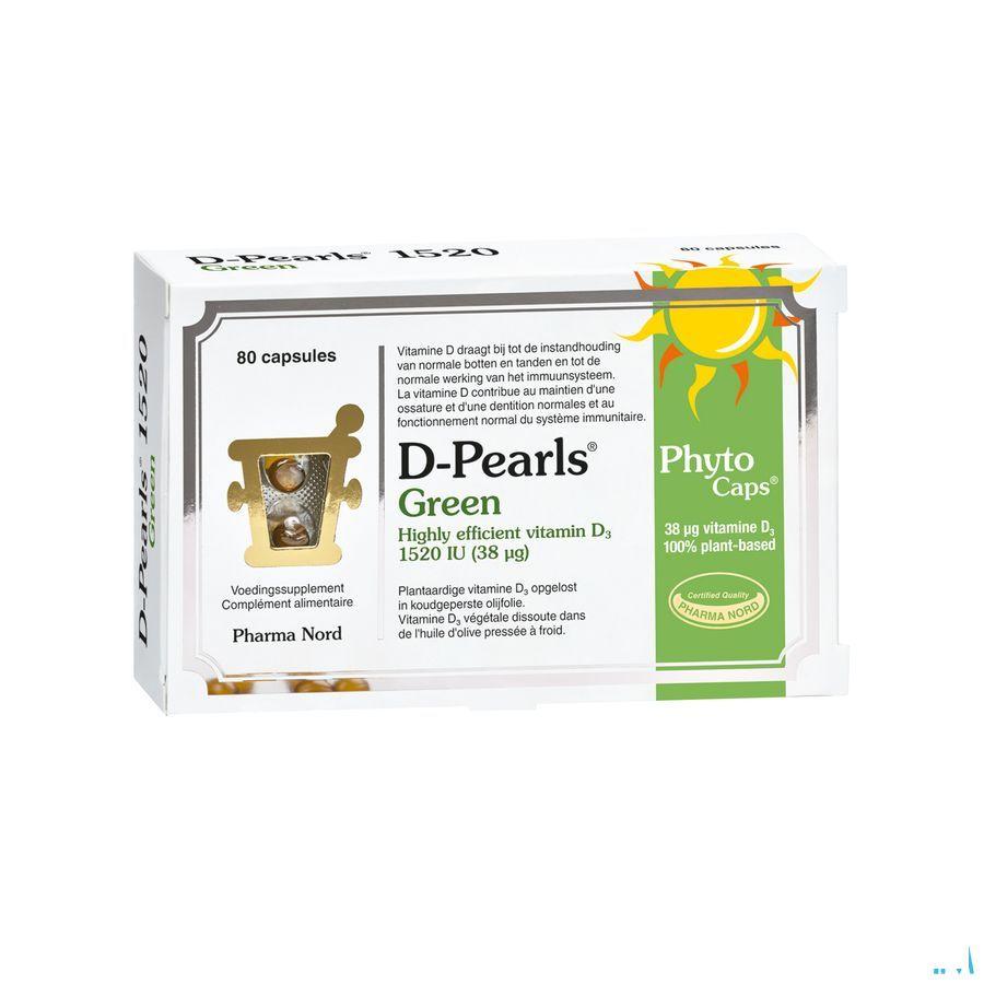 D-Pearls Green 1520 V-Caps 80
