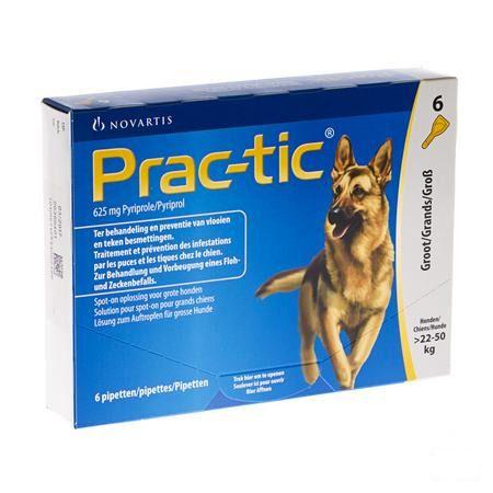 Prac-tic Spot-on Anti vlo-teek Grote Hond .2x3