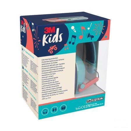 3M Kids Plus Gehoorbesch. Oorkap Kind Groenblauw