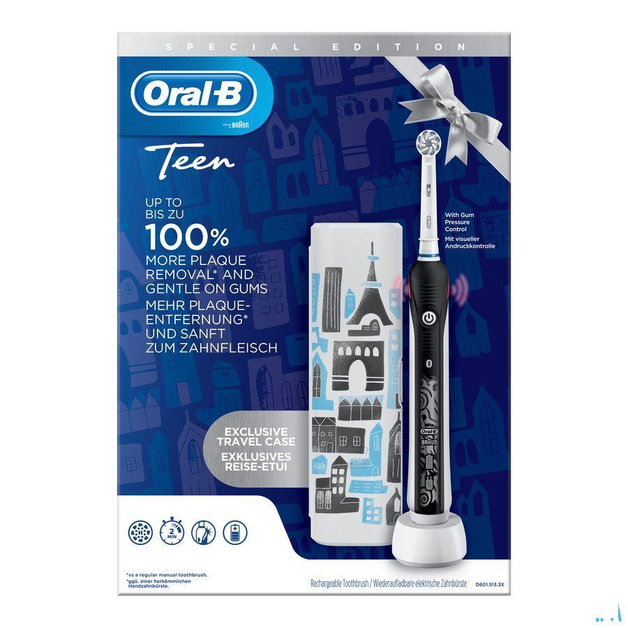 Oral-B D601 Teens Black + Travelcase Gratis