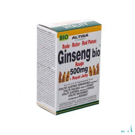 Altisa Panax Ginseng Rood + koningin.brij Bio Tabl60  -  Dieximport