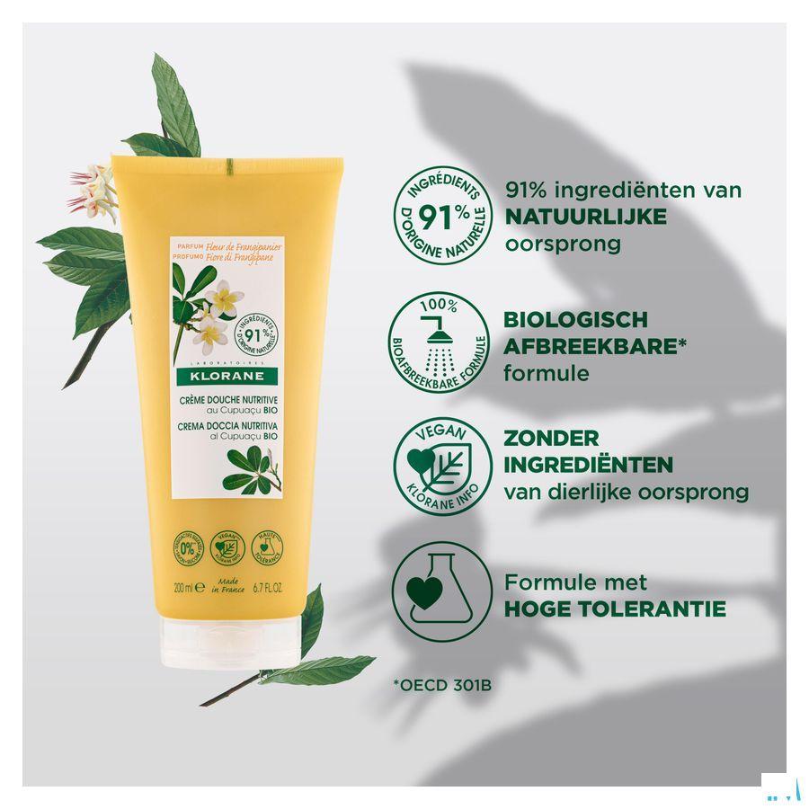 Klorane Lichaam DoucheCreme Plumeria 200 ml