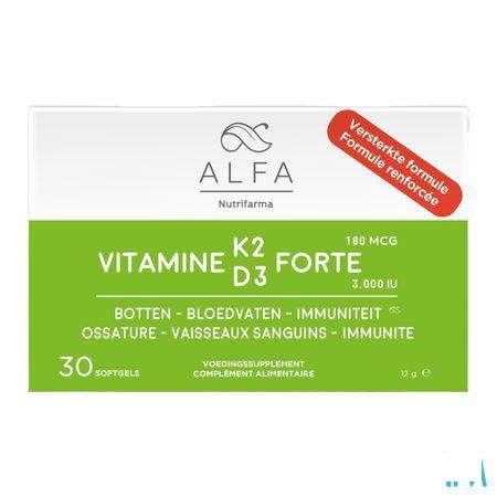 Alfa Vitamine K2 D3 Forte Softcaps 30