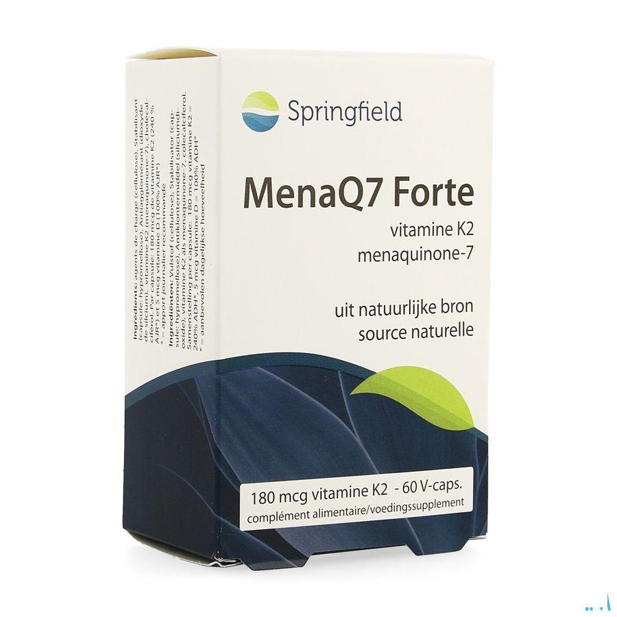 Menaq7 Vit K2 Forte Springfield Pot Capsule 60  -  Springfield Nutraceuticals