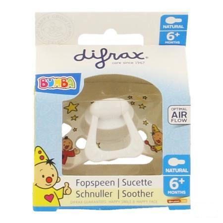 Difrax Sucette Natural 6 + Bumba  -  Difrax