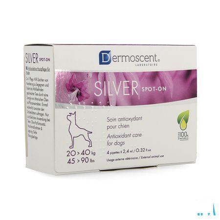 Dermoscent Silver Spot et. Hond 20-40kg 4x2,4 ml 