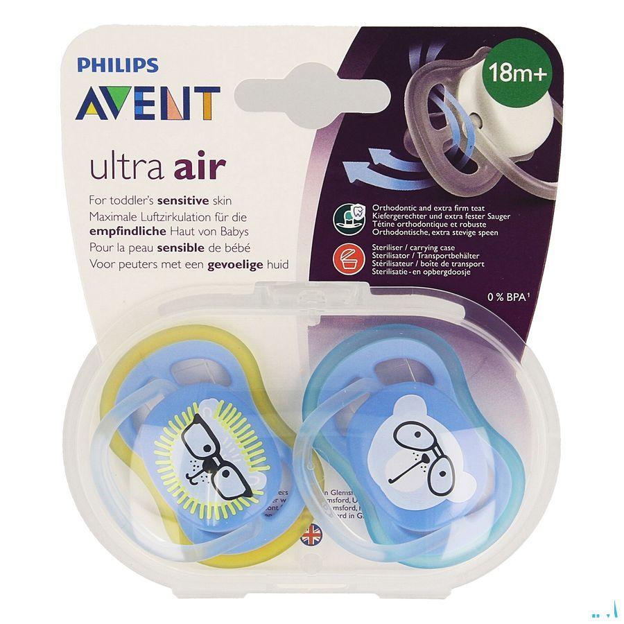 Philips Avent Sucette +18M Air Boy Lion Ours