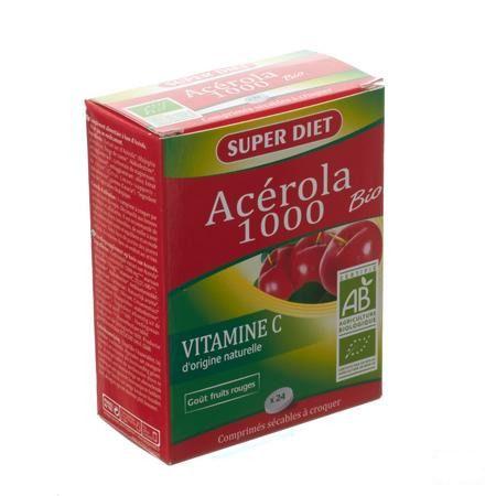 Super Diet Acerola Bio 1000 Tabletten 24  -  Superdiet Laboratoires